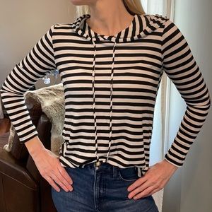 Lightweight striped long sleeve shirt
